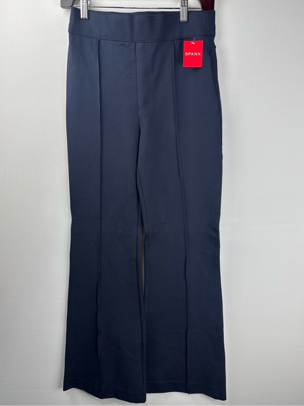 Spanx Navy Pull-On Flare Dress Pants small
